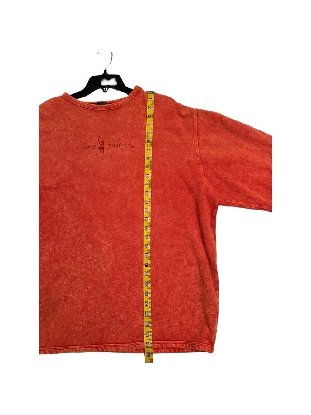 Stone Monkey Lightweight Sweatshirt Mens L/XL Burnt Orange Long Sleeve Crewneck - Picture 10 of 14